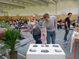 ElbFit Promo Stand mit Fans